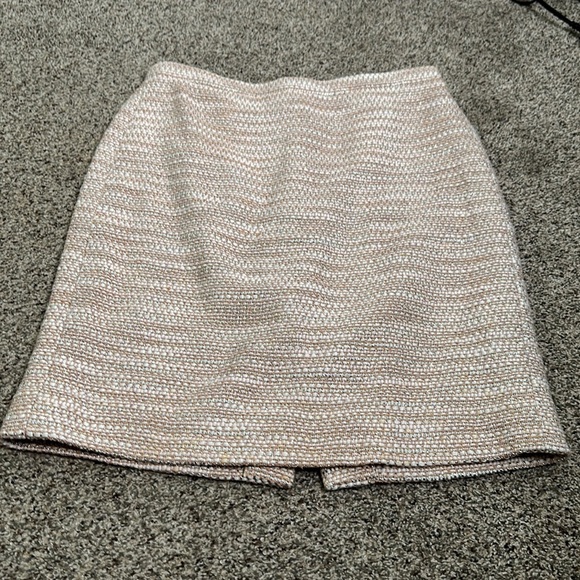 J crew collection slik cotton blend metallic tweed skirt size 8p - Picture 3 of 13